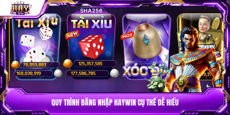 Quy trình đăng nhập Haywin cụ thể dễ hiểu