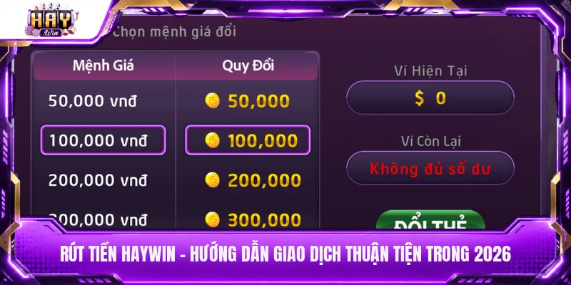 Rút tiền Haywin